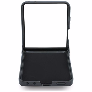 Juodas „Karl Lagerfeld Saffiano Karl & Choupette Pin“ dėklas, skirtas „Samsung Galaxy Z Flip8“