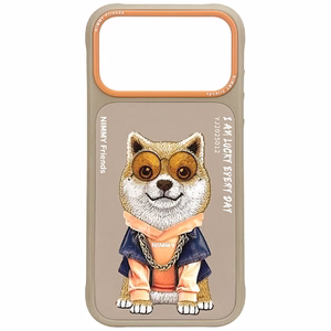 Nimmy Glasses Cool nag dėklas telefonui iPhone 17 Pro Max - smėlinis