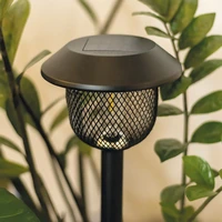 Forever Light Solar LED Lamp Steel Post SUNARI FLS-30 black