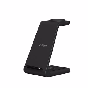 Tech-Protect QI15W-A36 3in1 įkrovimo stotelė Apple įrenginiams - juoda