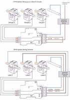 Išmanus energijos matuoklis, 3P+N,120A, DIN, Tuya, Wi-Fi