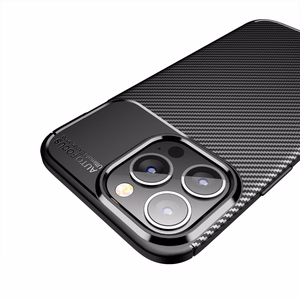 Чехол iPhone 14 PRO Carbon Premium черный