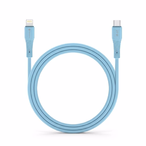 FORCELL F-ENERGY C346 kabelis Type C į Lightning PD 3A 27W Silicone 1 m mėlynas