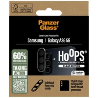 PanzerGlass Hoops grūdinto stiklo objektyvo apsauga Samsung Galaxy A36 5G - skaidri