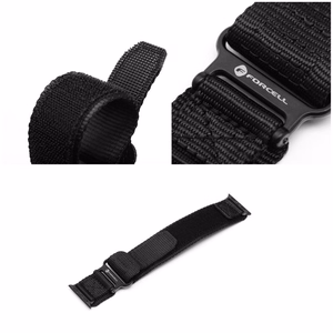 Ремешок для Apple Watch Forcell F-Design FA05 нейлон-липучка 42 / 44 / 45 / 49 мм чёрный