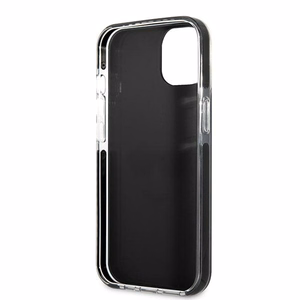 Karl Lagerfeld KLHCP13STPE2TK iPhone 13 mini 5,4 "juodas kietas dėklas Karl & Choupette Head