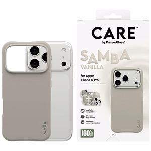 CARE by PanzerGlass Madingas Samba Magnetinis dėklas telefonui iPhone 17 Pro - Pilkas