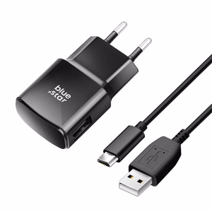 BLUE STAR kelioninis įkroviklis 2A 10W USB A + kabelis USB A į Micro USB TFK-TC-1100B juodas