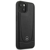 Mercedes MEHCP14MARMBK iPhone 14 Plus 6.7 "juodas / juodas kietasis dėklas odinis Urban