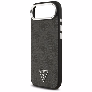 GUESS dėklas telefonui (m) IPHONE 17 Air suderinamas su MagSafe PU 4G W/Triangle Logo SL - juodas