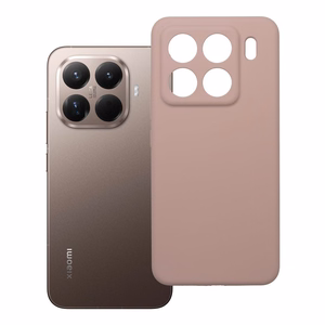2 mm silikoninis dėklas su kameros apsauga, skirtas Xiaomi 15 PRO, smėlio rožinis