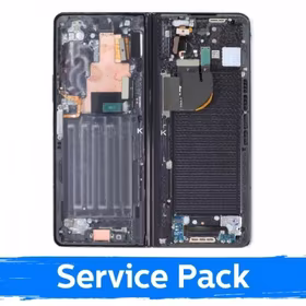 LCD ekranas suderinamas su Samsung F946 Z Fold5 su rėmeliu / Phantom Black / (Service Pack)