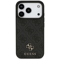 Guess 4G Small Classic Logo MagSafe dėklas iPhone 17 Pro - juodas