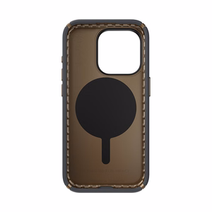 Speck Presidio2 Pro ClickLock MagSafe dėklas, skirtas iPhone 15 Pro, antracito pilkas ir šaltos bronzos spalvos