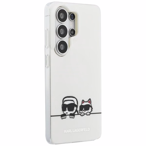 Karl Lagerfeld dėklas IML Peekaboo Karl ir Choupette MagSafe skirtas Samsung Galaxy S26 Ultra skaidrus