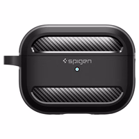 Spigen Rugged Armor dėklas Apple AirPods Pro 1 / 2 - matinė juoda