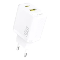 Dudao A27TEU PD 30W GaN USB-A USB-C Wall Įkroviklis - Baltas