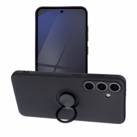 Silikoninis RING dėklas telefonui SAMSUNG S24 FE juodas