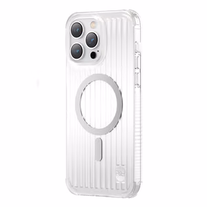 Kingxbar PQY Go Out Series магнитный чехол для iPhone 14 Plus MagSafe серебряный