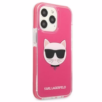 KARL LAGERFELD KLHCP13LTPECPI IPHONE 13 PRO / 13 6.1 "DĖKLAS FUCHSIA / FUSCHIA CHOUPETTE HEAD