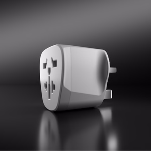 Adapteris iš UK sieninio kištuko į universalų kištuką