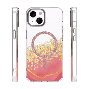 Epoxy Mag dėklas skirtas iPhone 15 6,1" rožinis