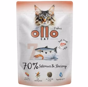 OLLO Cat No. 7 лосось и креветки - влажный корм для кошек - 85g