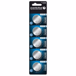 Ličio mini baterija everActive CR2450 5 vnt.