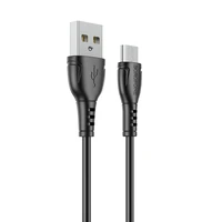 Borofone kabelis BX51 Triumph - USB į Micro USB - 2,4A 1 metras juodas