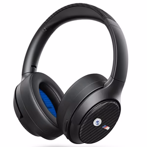 BMW Encmetal logotipai Bluetooth ANC apgaubiančios ausinės - juodos