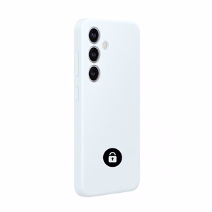 Telefono dėklas Silicone Cover Samsung G990 S21 FE / baltas / pakuotėje