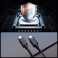 Spigen EB6020CC 60W laidas + USB-C / USB-C laidas 200 cm - juodas