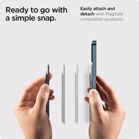 Spigen Valentinus Magnetinė piniginė su MagSafe - juoda