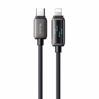 "Mcdodo CA-2630" USB-C ir "Lightning" kabelis, 36 W, LED ekranas, 1,2 m
