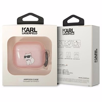 Karl Lagerfeld KLA3HNCHTCP Airpods 3 dėklas rožinis/rožinis Ikonik Choupette