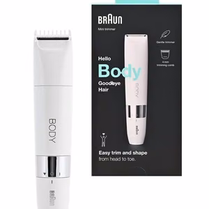 Braun Series 1 BS1000 – триммер для тела, бело-серебристый