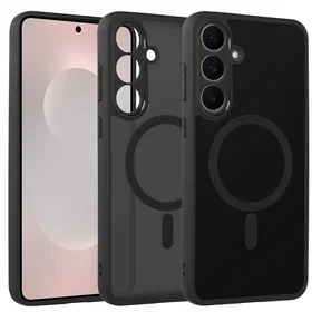 Pilnas matinis magnetinis dėklas Samsung Galaxy S25 FE juodas