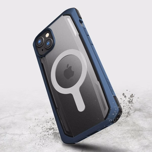 Raptic X-Doria Secure dėklas iPhone 14 su Magnetine šarvuota mėlyna danga