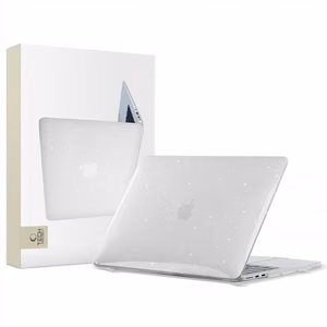 Tech-Protect SmartShell чехол для MacBook Air 13" M2 / M3 / 2022-2024 - прозрачный с блёстками