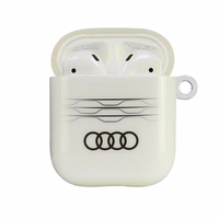 Audi IML geometrinis raštas dėklas AirPods 1 / 2 - baltas