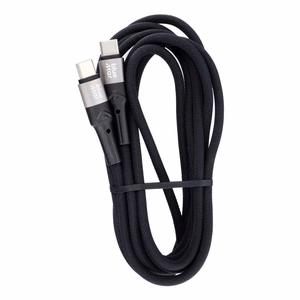 BLUE STAR pintas kabelis 3A 60W Type C į Type C PD QC4.0 TFK-DC-004 2 m juodas