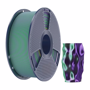 Sunlu PLA+ Silk dviejų spalvų filamentas (žalias ir violetinis)