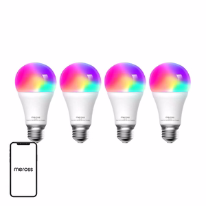 Meross MSL120 WiFi išmanioji LED lemputė (HomeKit) (keturių vnt.)