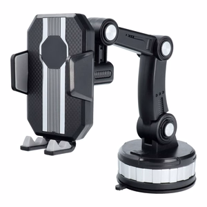 Automobilio laikiklis priekinio stiklo / prietaisų skydelio SUPER STRONG ZP-X0566 juodas