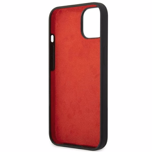 Ferrari FEHCP14MSIBBK iPhone 14 Plus 6.7" чёрный/чёрный жёсткий чехол Silicone Metal Logo