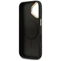 GUESS dėklas IPHONE 17 suderinamas su MagSafe GUHMP17SP4MSEGCK (PU 4G su klasikiniu) juodas