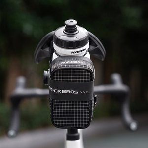 Rockbros P010 multifunctional saddle bag with bottle holder - black