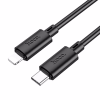 Kabelis USB C į Lightning Hoco PD 27W 2 m X88 juodas
