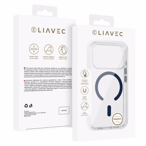 Liavec Pure dėklas skirtas Iphone 17 Pro mėlynas