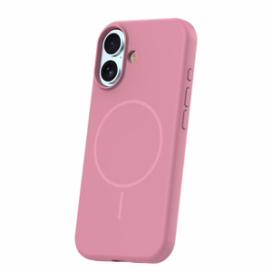 Silicone Thin Mag dėklas iPhone 17 6,3" rožinis
